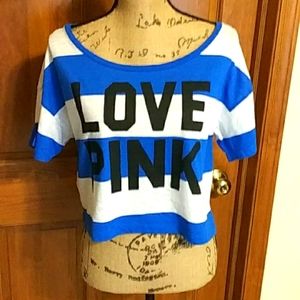 PINK Victoria's Secret crop tee, VGUC